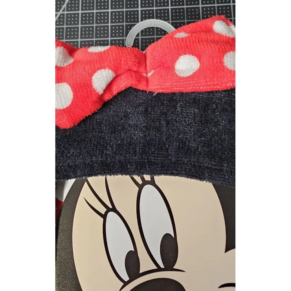 Disney Minnie‎ Mouse girls ear + bow hooded Towel 22x51